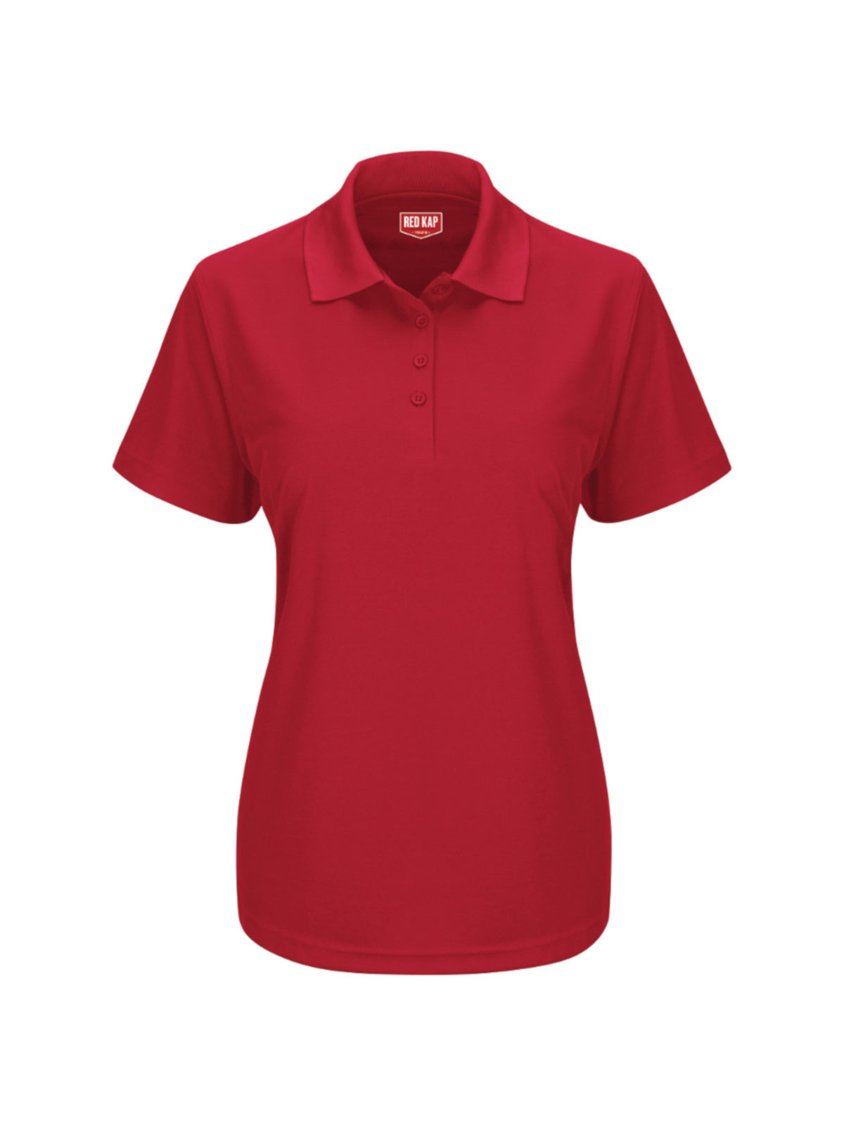 Women's Short Sleeve Performance Knit Pocketless Core Polo - SK97 - Red