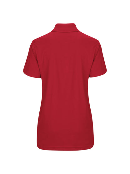 Women's Short Sleeve Performance Knit Pocketless Core Polo - SK97 - Red