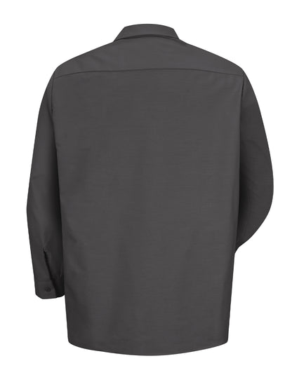 Men's Long Sleeve Industrial Work Shirt - SP14 - Charcoal