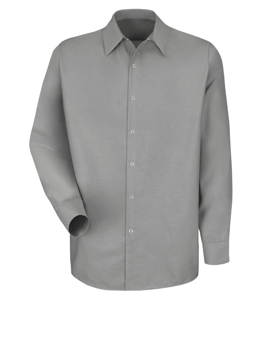Men's Long Sleeve Specialized Pocketless Work Shirt - SP16 - Light Grey