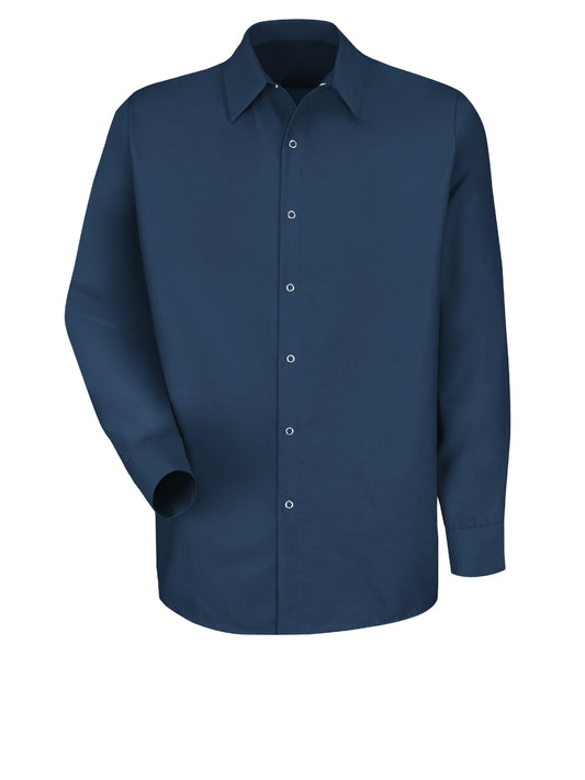 Men's Long Sleeve Specialized Pocketless Work Shirt - SP16 - Navy