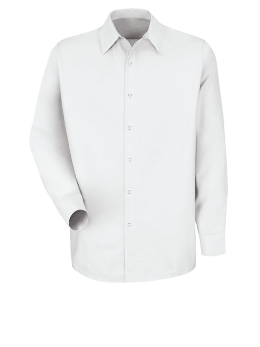 Men's Long Sleeve Specialized Pocketless Work Shirt - SP16 - White