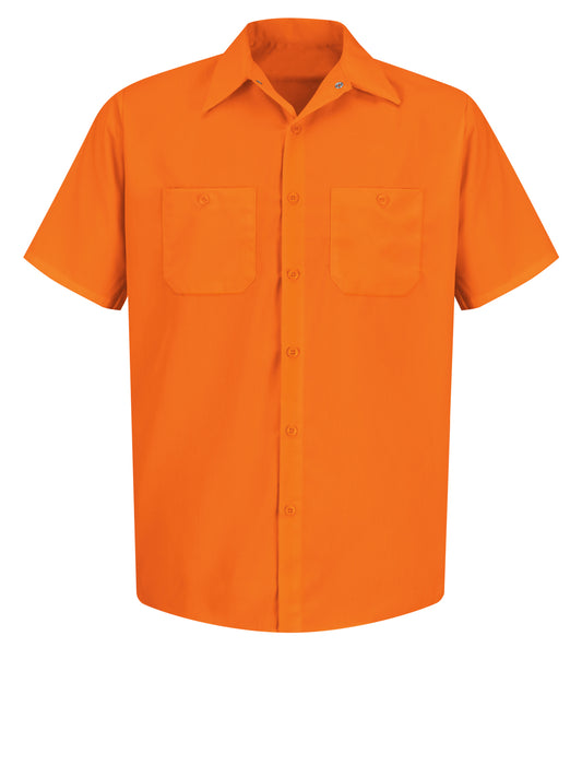 Men's Hi-Visibility Short Sleeve Work Shirt - SS24 - Orange