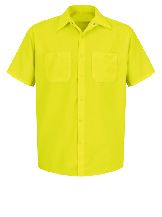 Men's Hi-Visibility Short Sleeve Work Shirt - SS24 - Yellow