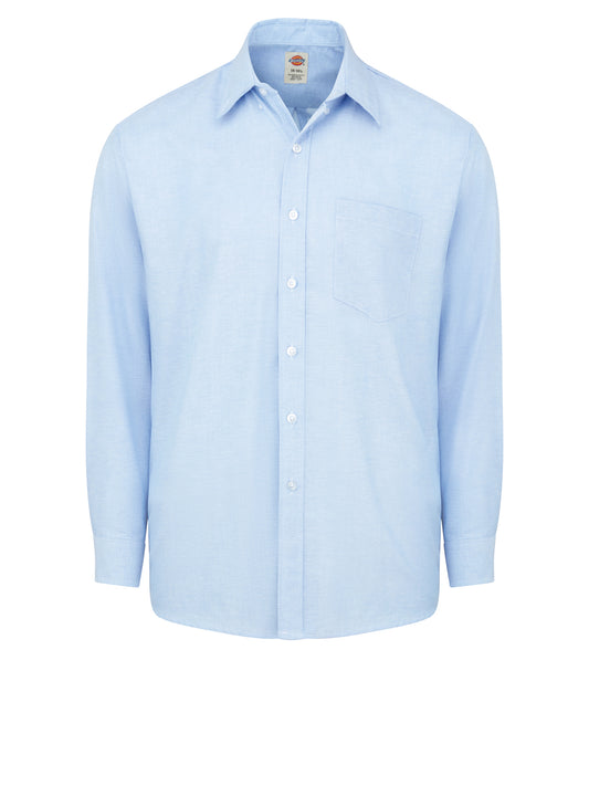 Men's Button-Down Long-Sleeve Oxford Shirt - SSS3 - Light Blue