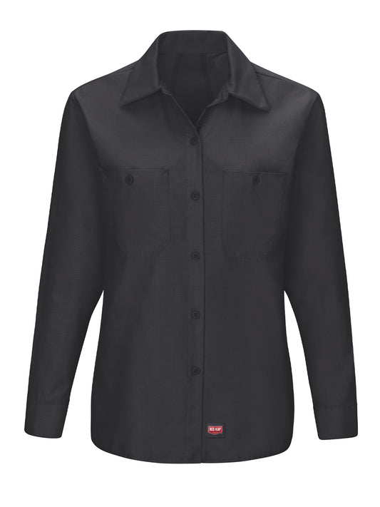 Women's Long Sleeve Work Shirt with Mimix - SX11 - Black
