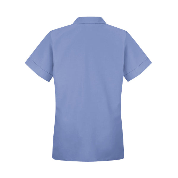 Women's Short-Sleeve Loose Fit Smock - TP23 - Light Blue