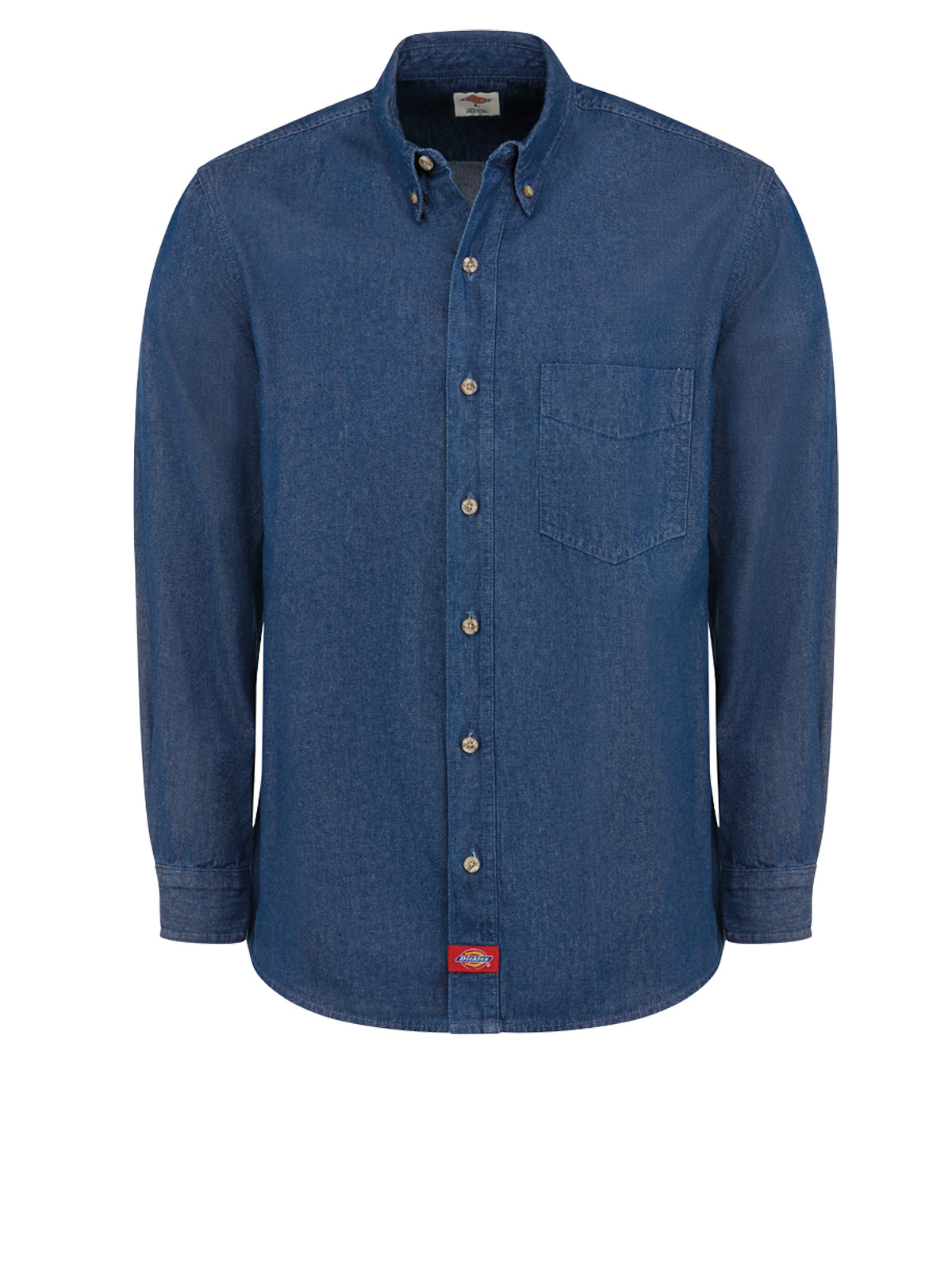 Men's Denim Long-Sleeve Work Shirt - WL30 - Indigo Blue