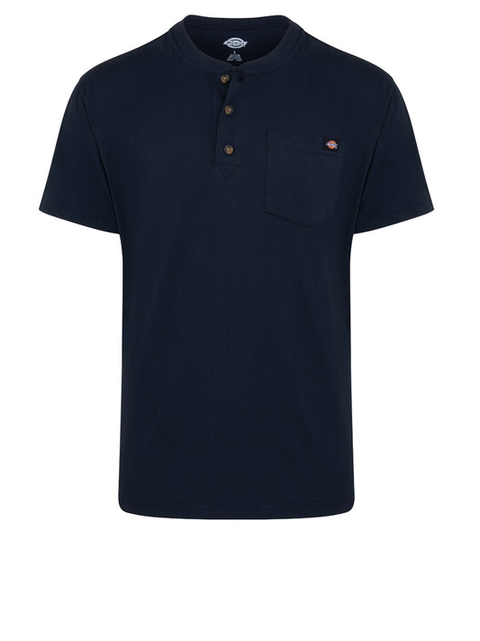 Men's Short-Sleeve Traditional Heavyweight Henley - WS51 - Dark Navy