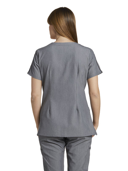 Women's V-Neck Top - 754 - Taylor Grey